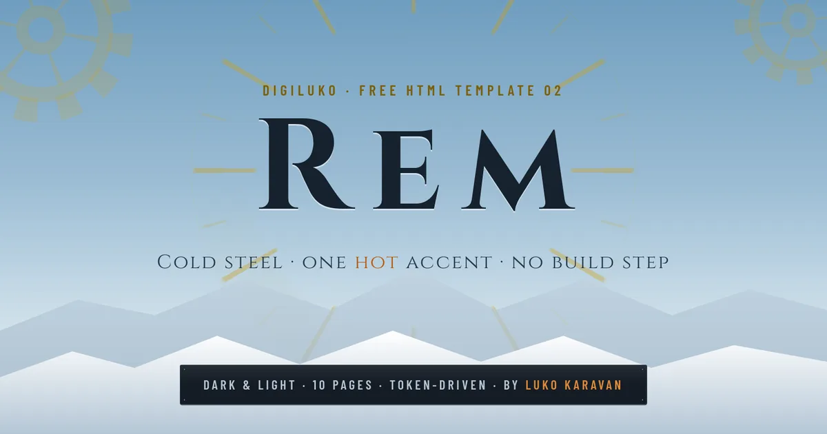 Rém - náhled HTML šablony